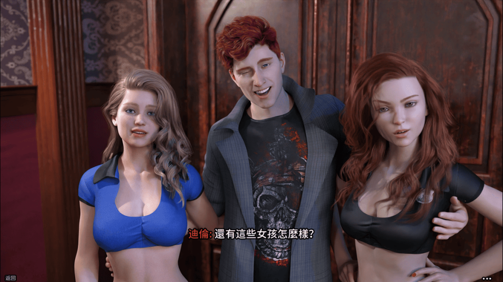 透过迪伦(Dylan)的介绍,认识了安琪拉(Angela)和德维拉(Devilla)