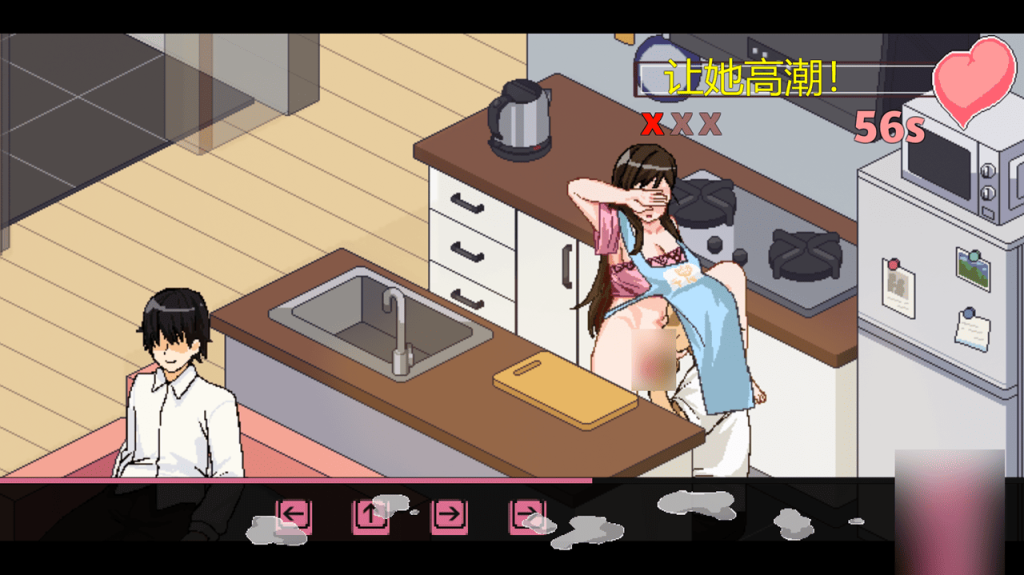 在绿帽男主角家的厨房挑逗女主角