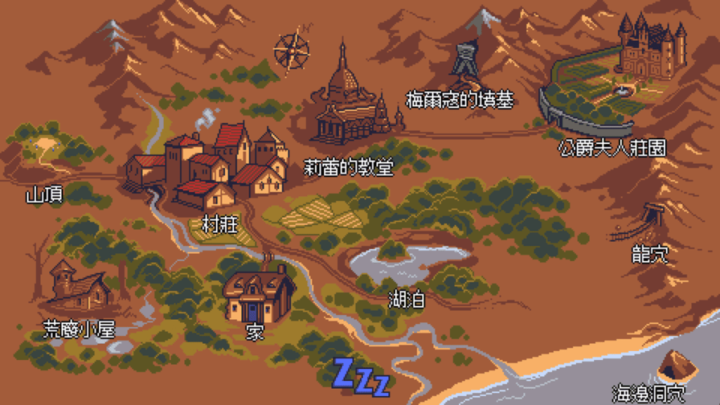 所有地点解锁后的奥雷利亚全地图