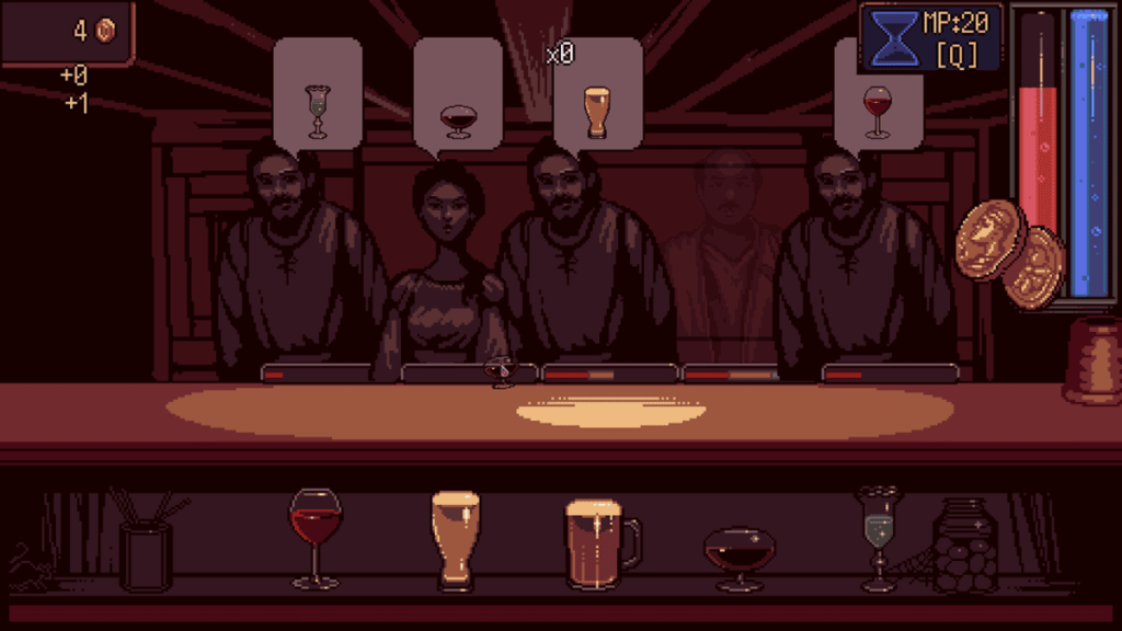 酒吧调酒师小游戏