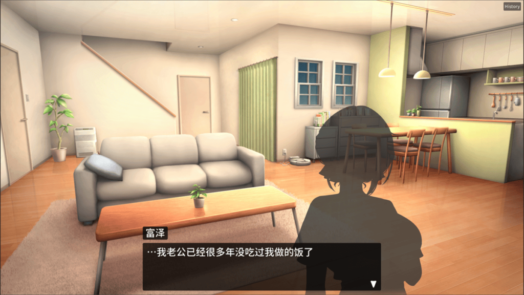 配角同事在对话的立绘都是黑影人