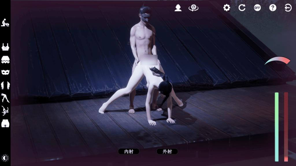 初始意淫就可以和所有女主角色色,但是无法变换姿势