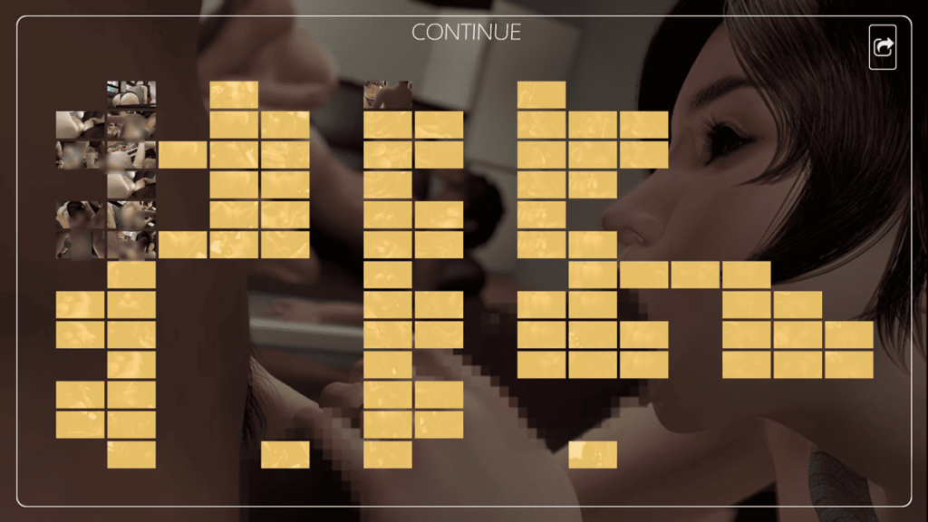 所有场景和镜头的选单(橘色的代表还没解锁)