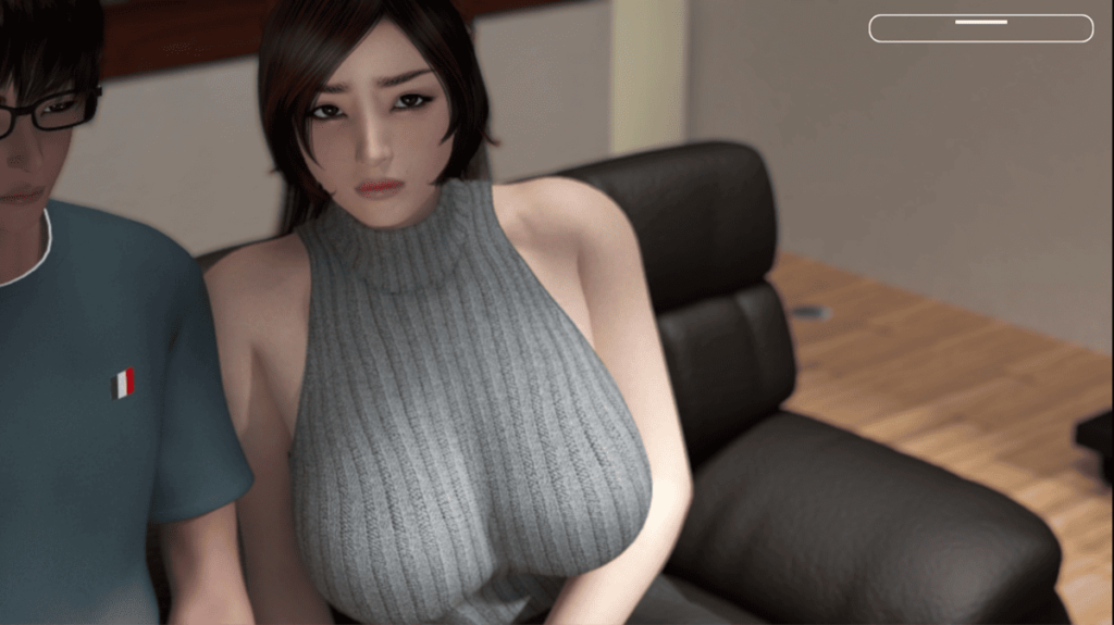 男主角(左边角色)少数露出半脸的画面