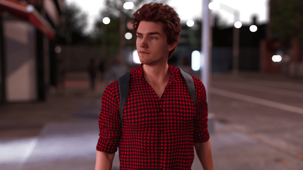 男主角的外型(服装会随着故事剧情自动更换)