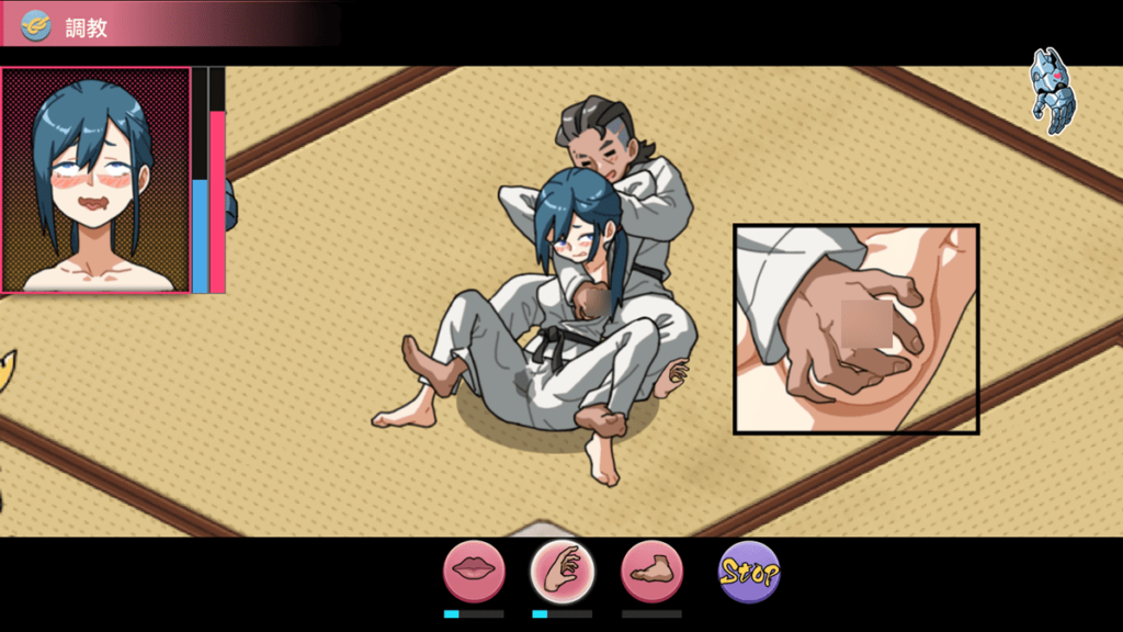 趁着压制学员的时候偷偷色色