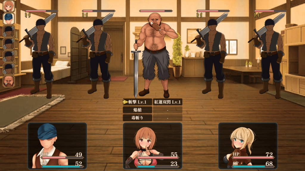 回合制的战斗画面