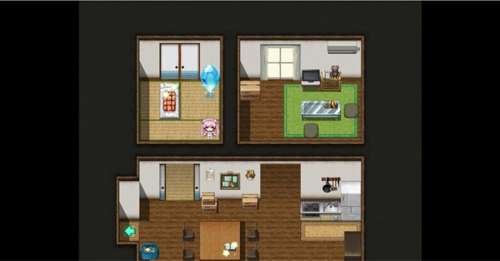 通关后可以在卧室找到能够解锁全部 H 场景的蓝水晶