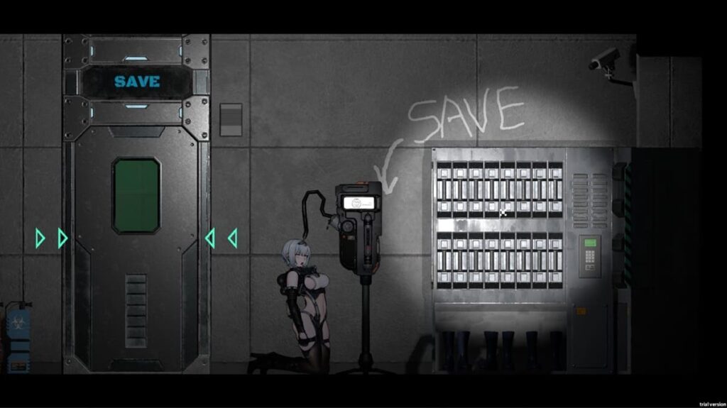 存档方式也很猎奇,机器会伸出一根管线插入主人公的头脑中