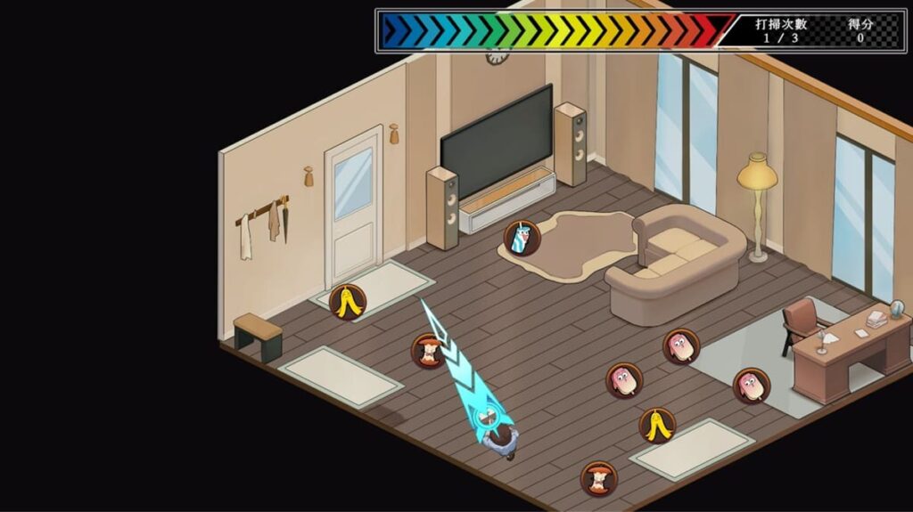 打扫是类似怪物弹珠的玩法