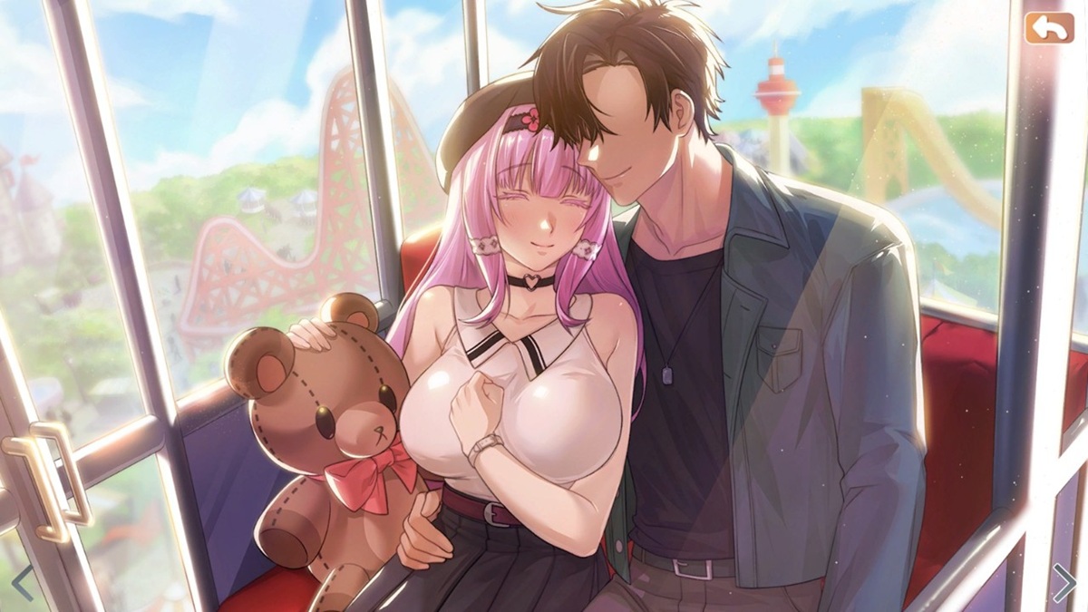 男女主角的甜蜜游乐园约会