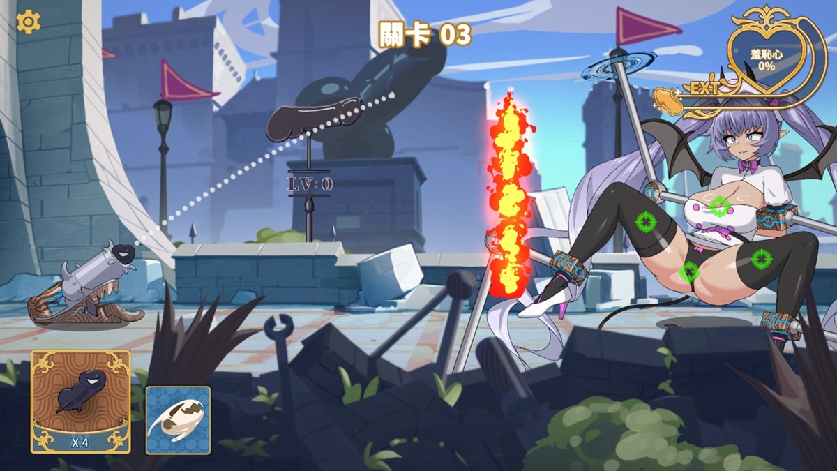 《愤怒屌 Angry Dik》关卡画面