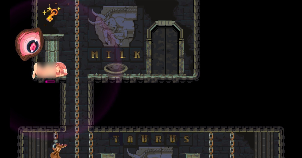 左上角是被高潮能量波冲击后出现的钥匙,地图中一共藏了 24 把钥匙