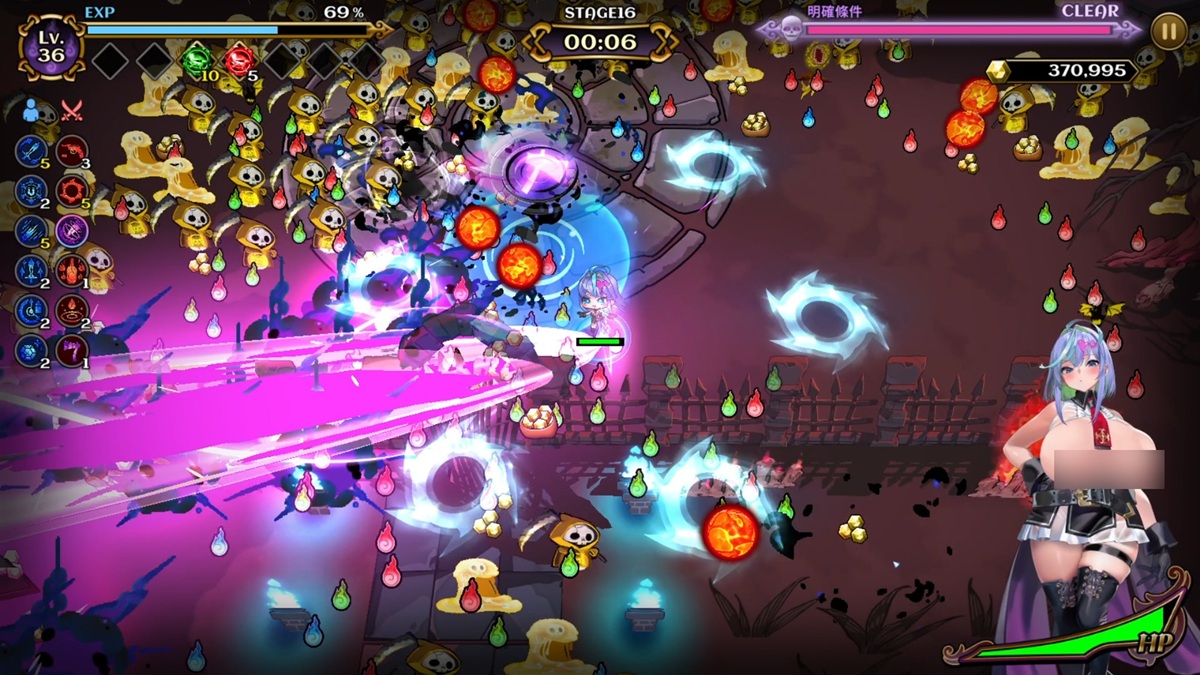 其中一个觉醒技能是能够贯穿整个画面的紫色光波