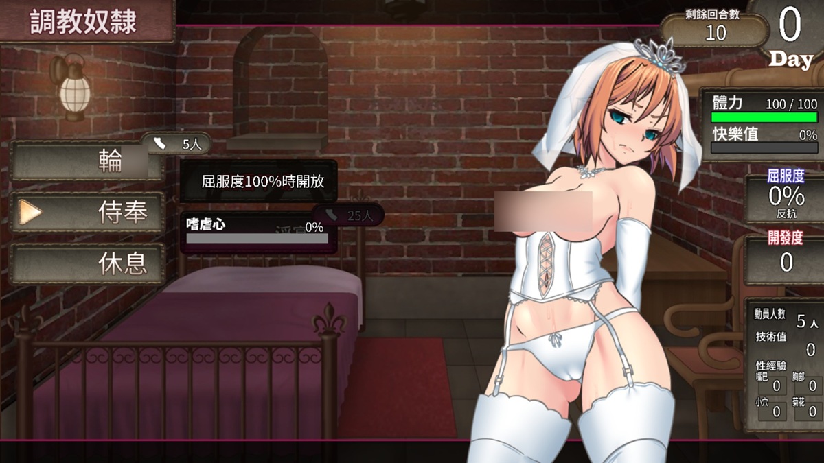 奴隶模式的游戏界面