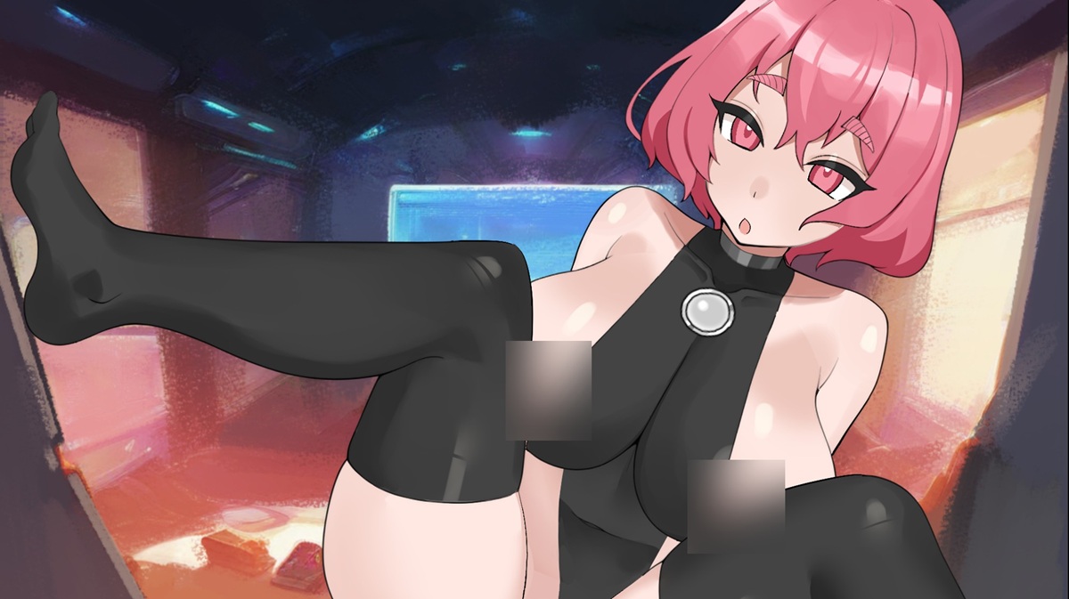 穿着过膝袜露出胸部的 H 场景